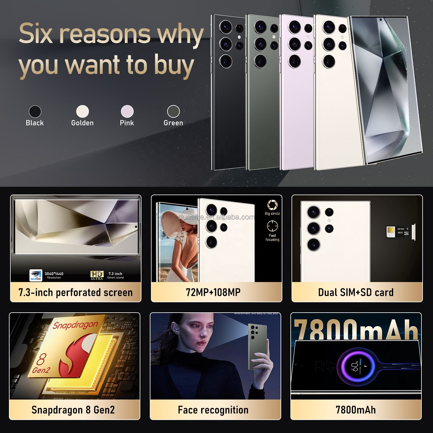 2024 Brand New Cheap S24 ultra Clone Phone android 13 have logo 6.8 inch screen 512GB 8-core dual sim 4G 5G Original smartphone